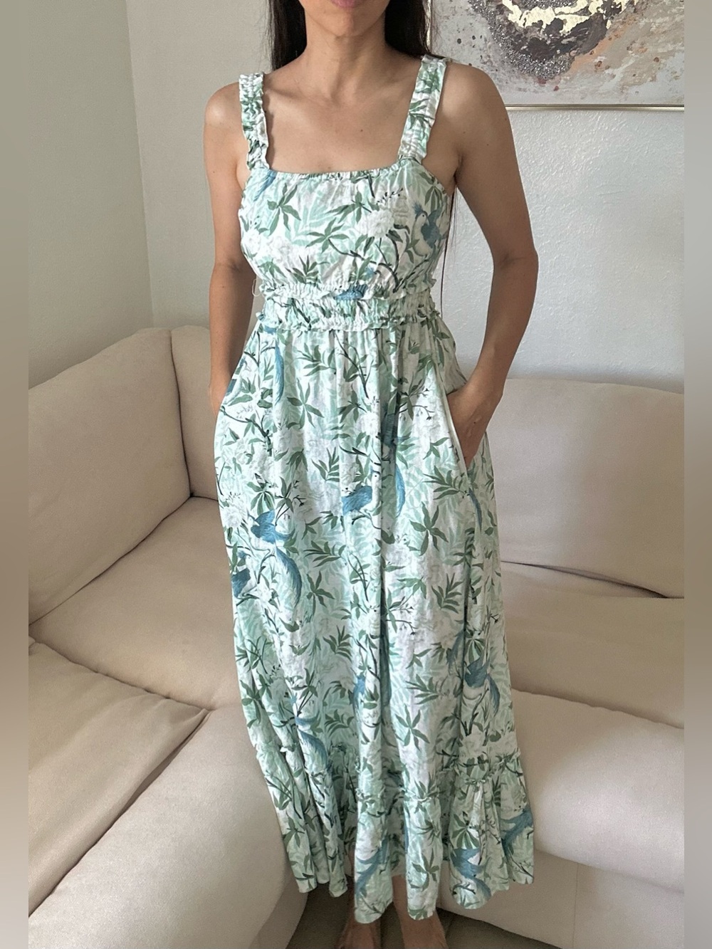 Women’s Laura Ashley Comfy Linen Maxi Dress XS